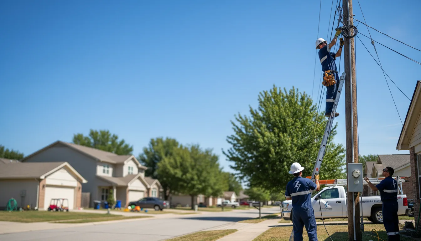 Residential electrician providing installation services in Princeville, IL